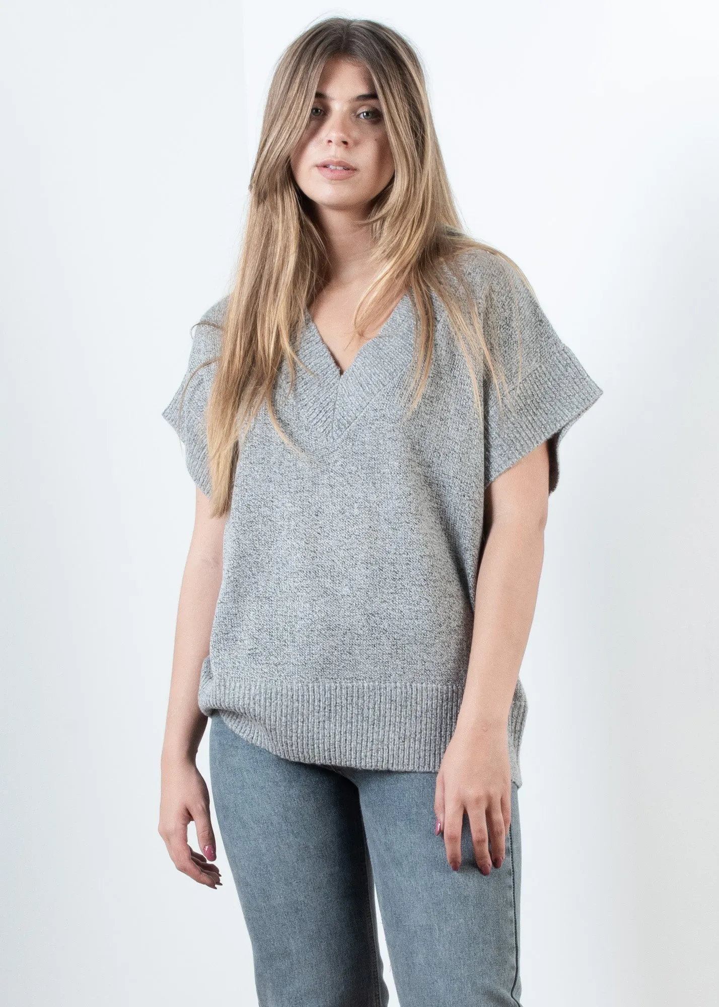 Gilet in maglia oversize
