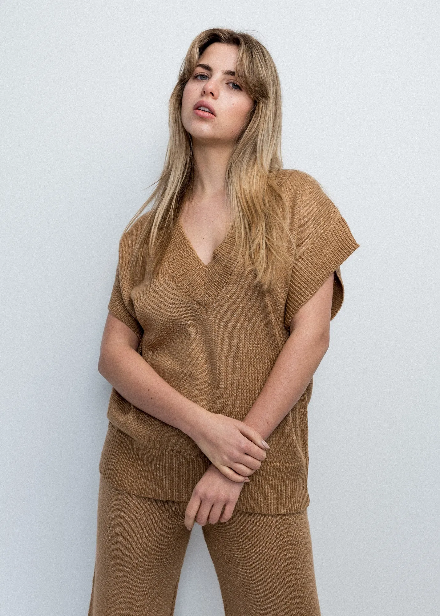 Gilet in maglia oversize