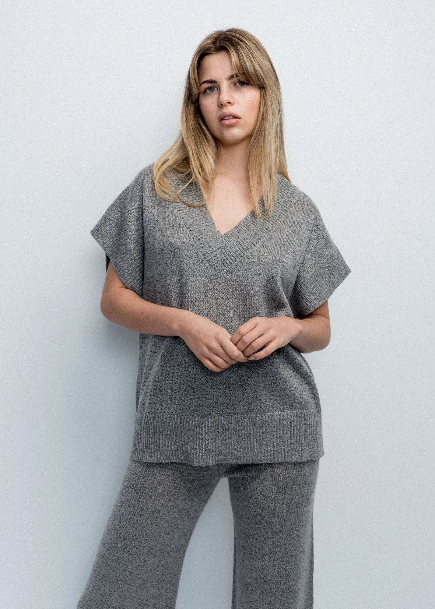 Gilet in maglia oversize