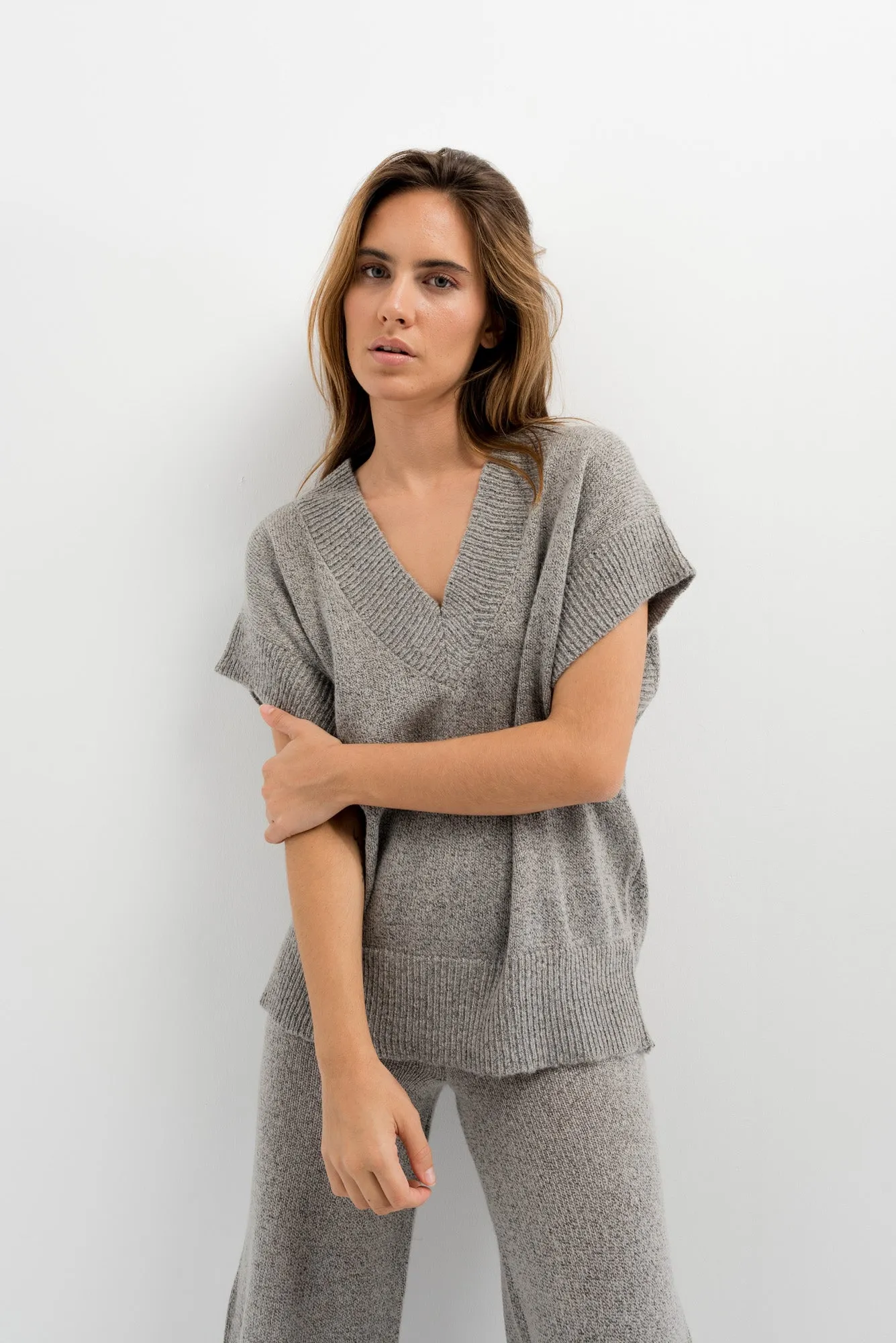 Gilet in maglia oversize