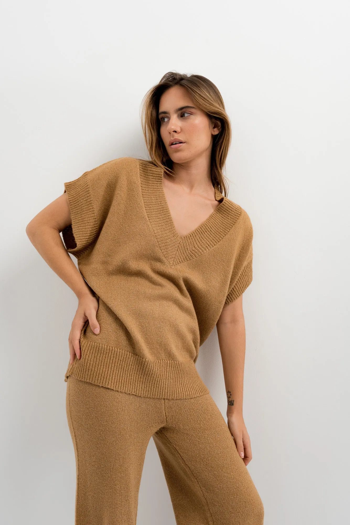 Gilet in maglia oversize