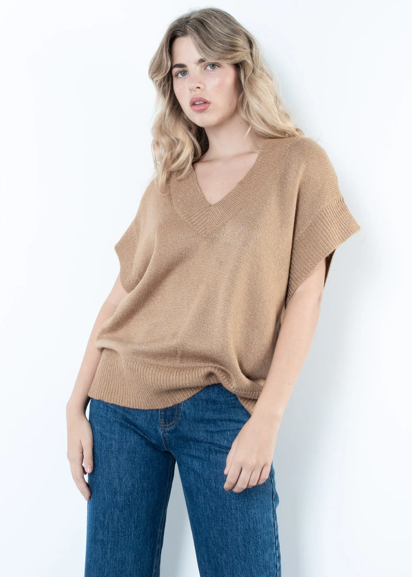 Gilet in maglia oversize