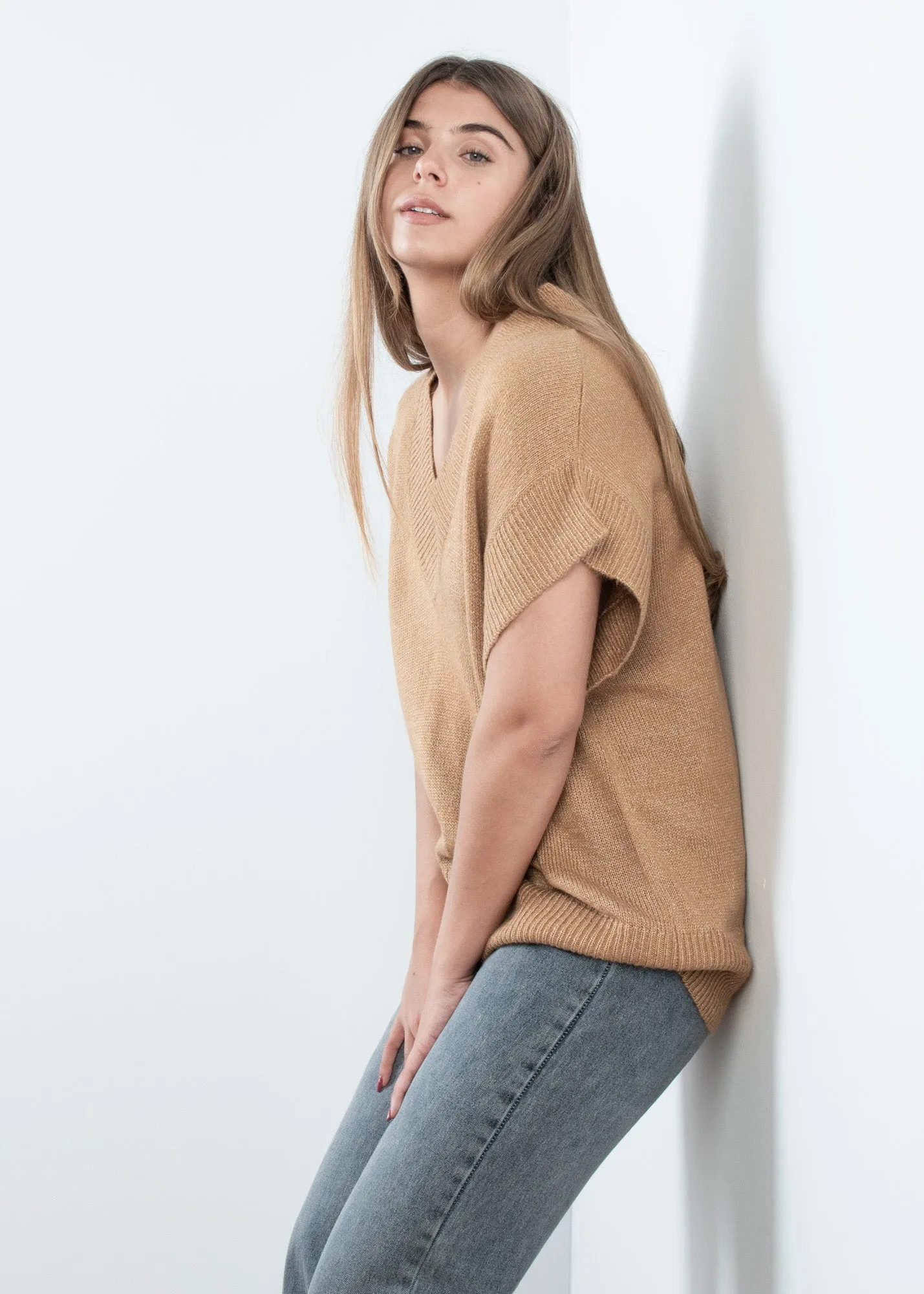 Gilet in maglia oversize