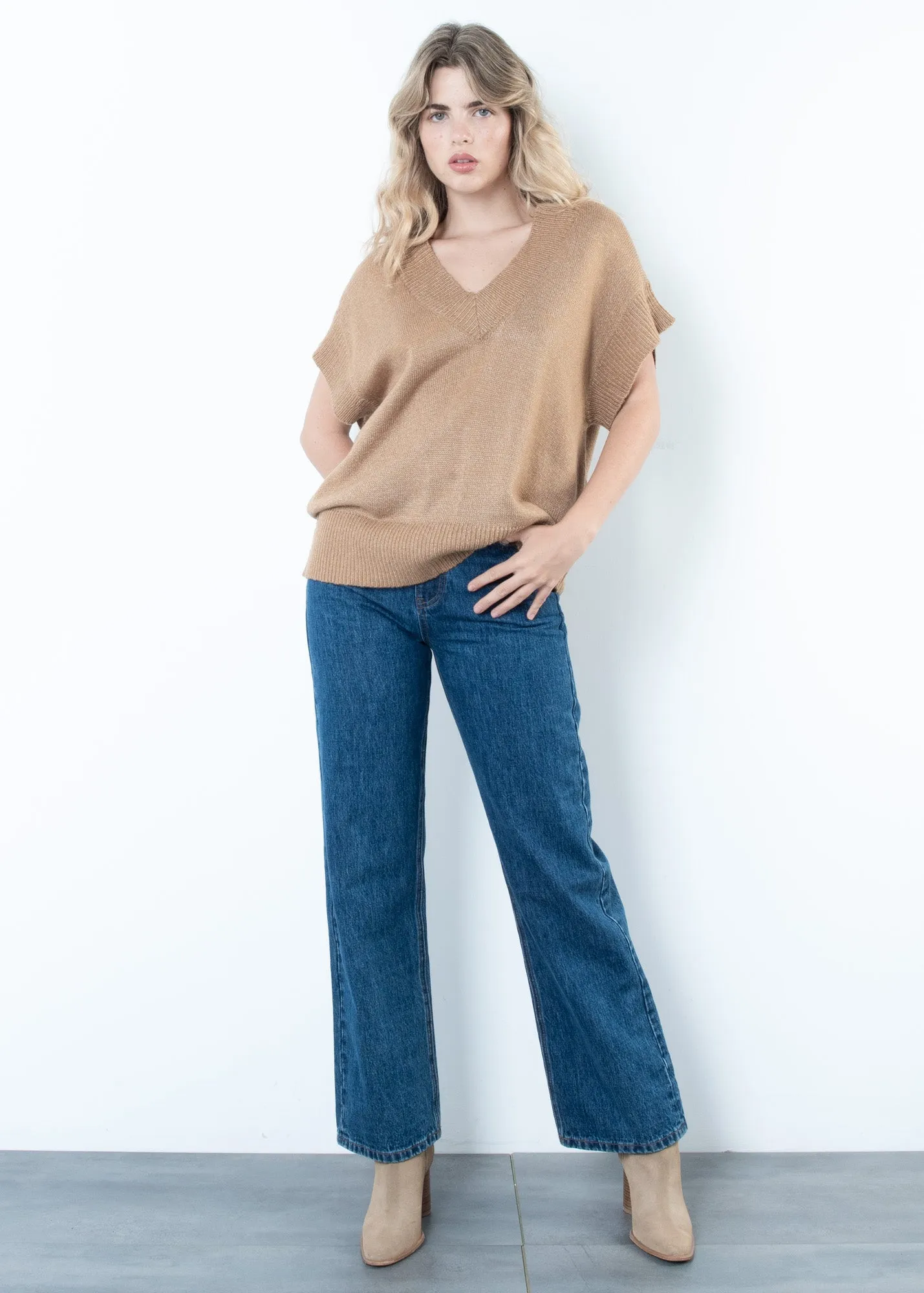 Gilet in maglia oversize