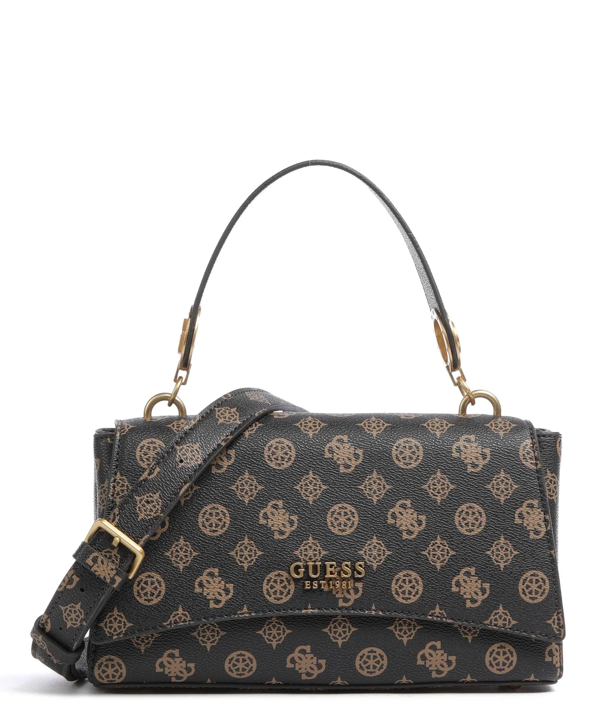 Guess Masie Borsa a spalla pelle sintetica marrone scuro  