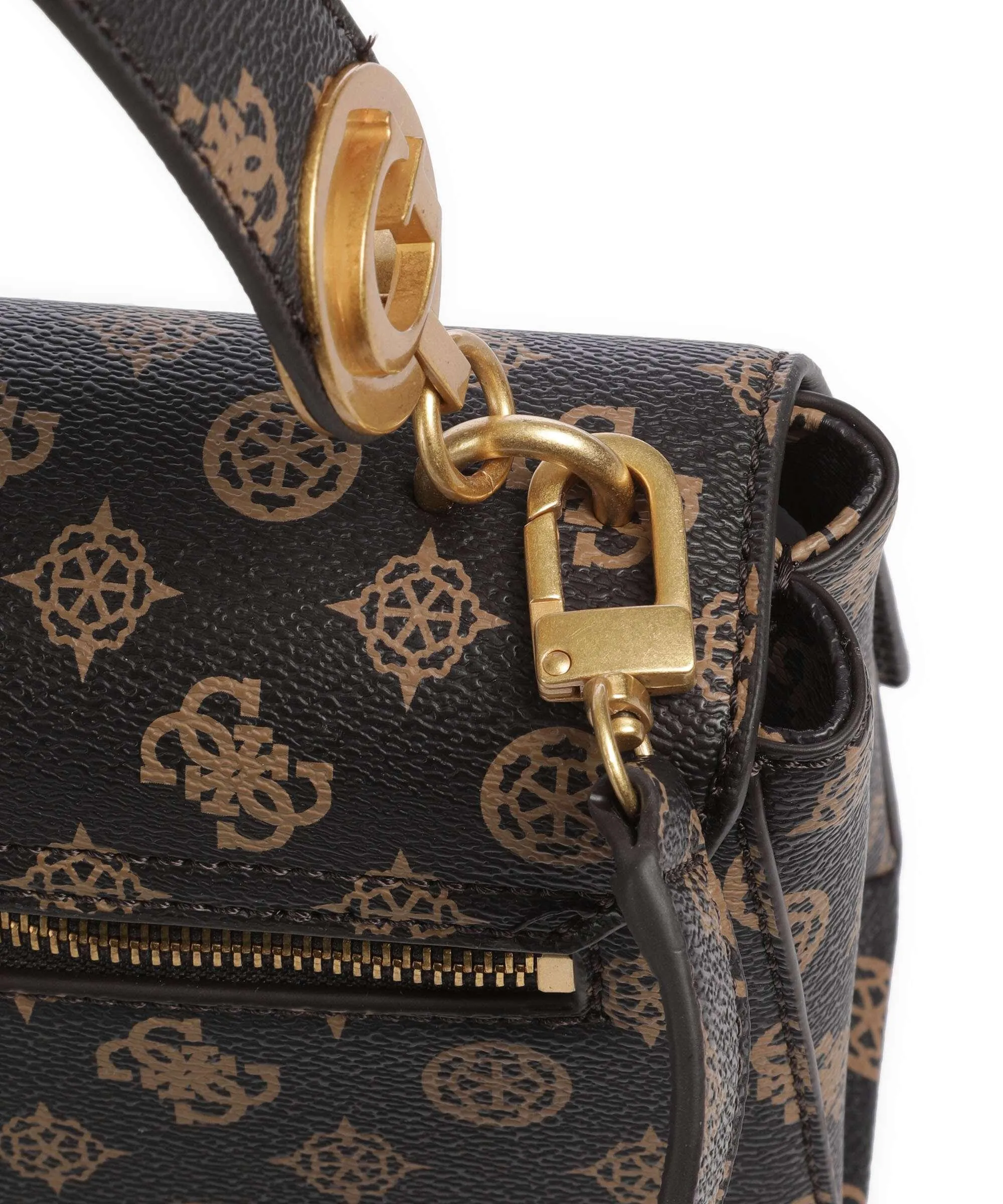  Guess Masie Borsa a spalla pelle sintetica marrone scuro  
