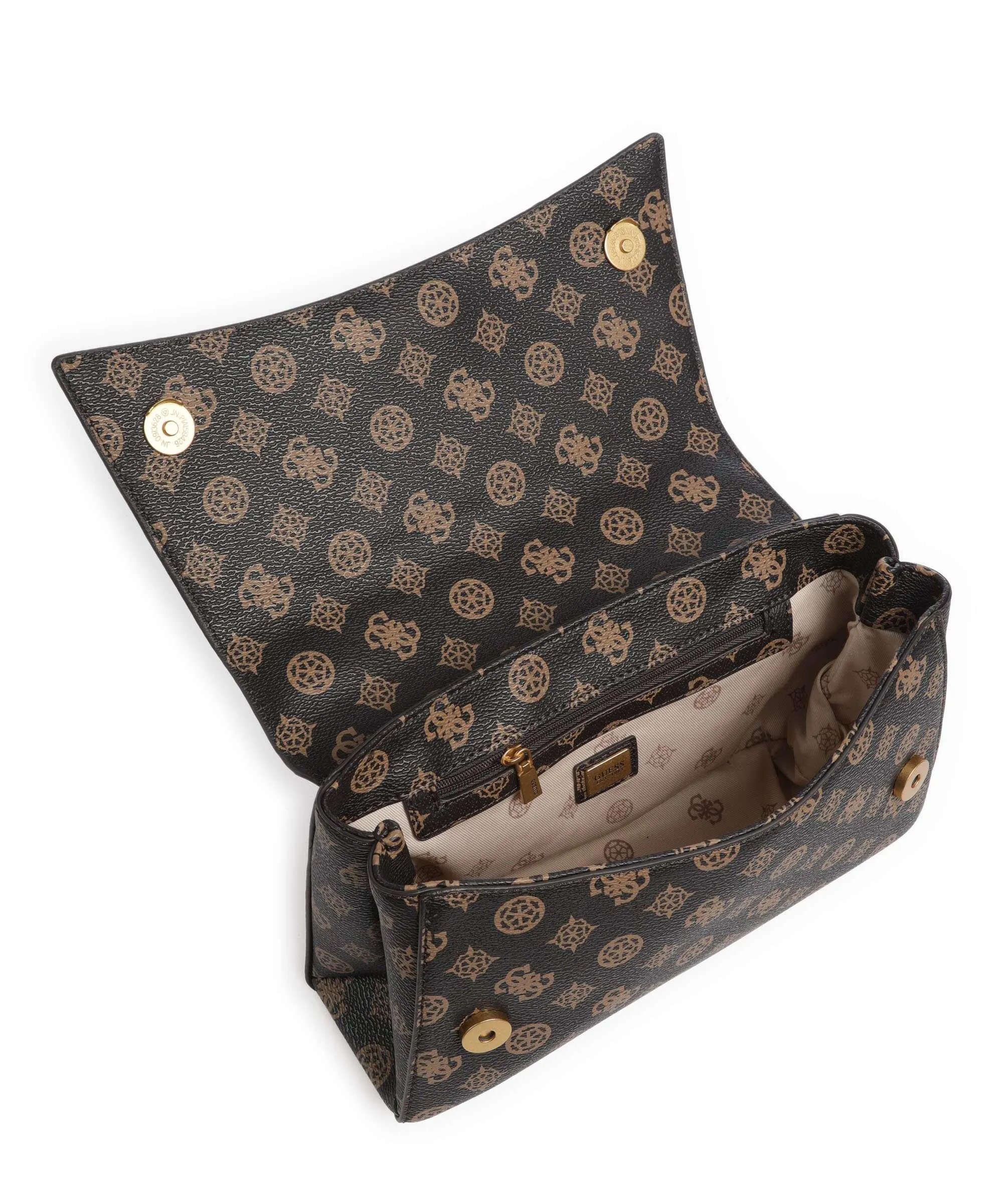  Guess Masie Borsa a spalla pelle sintetica marrone scuro  