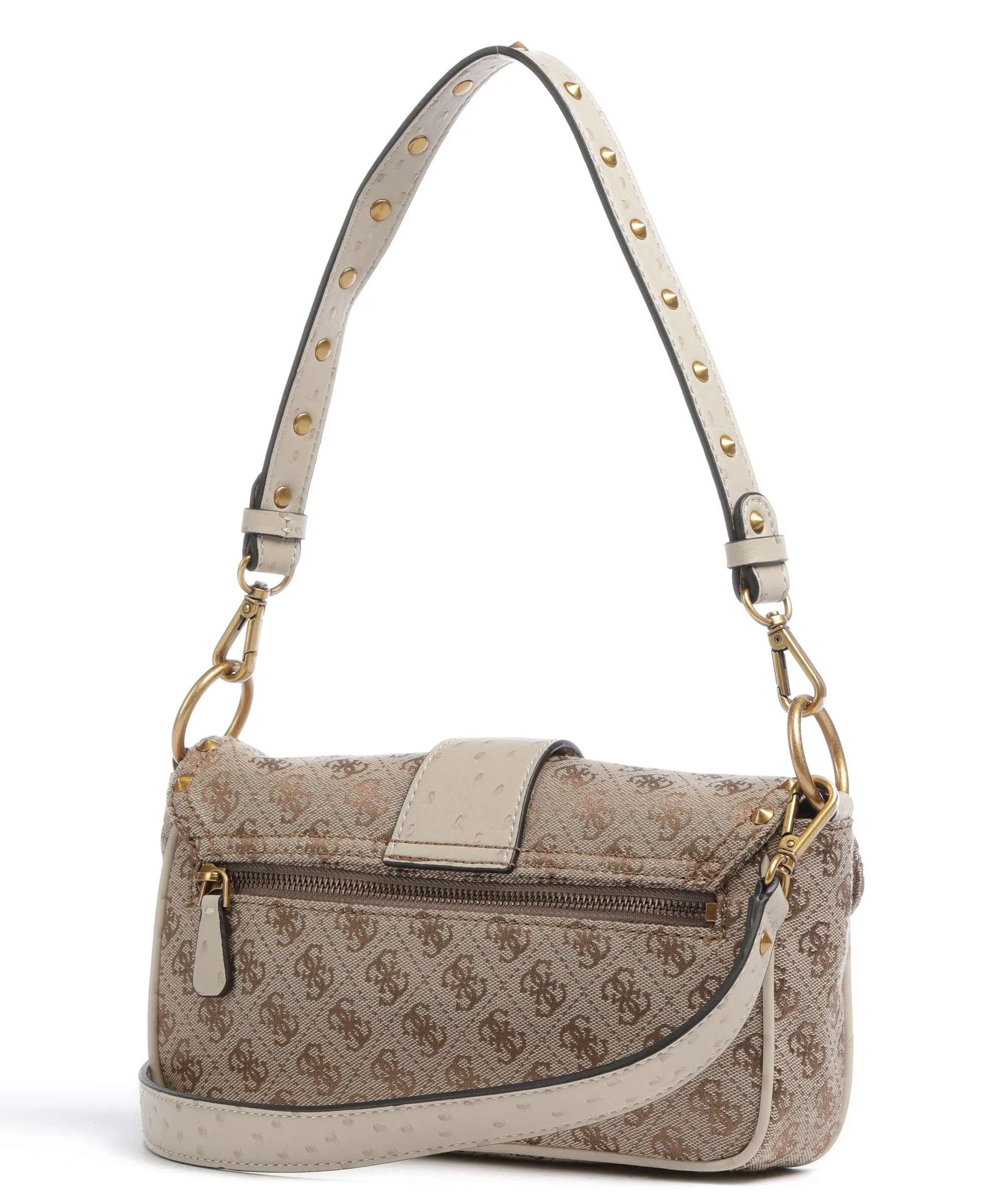  Guess Sardinia Borsa a spalla poliestere marrone chiaro  