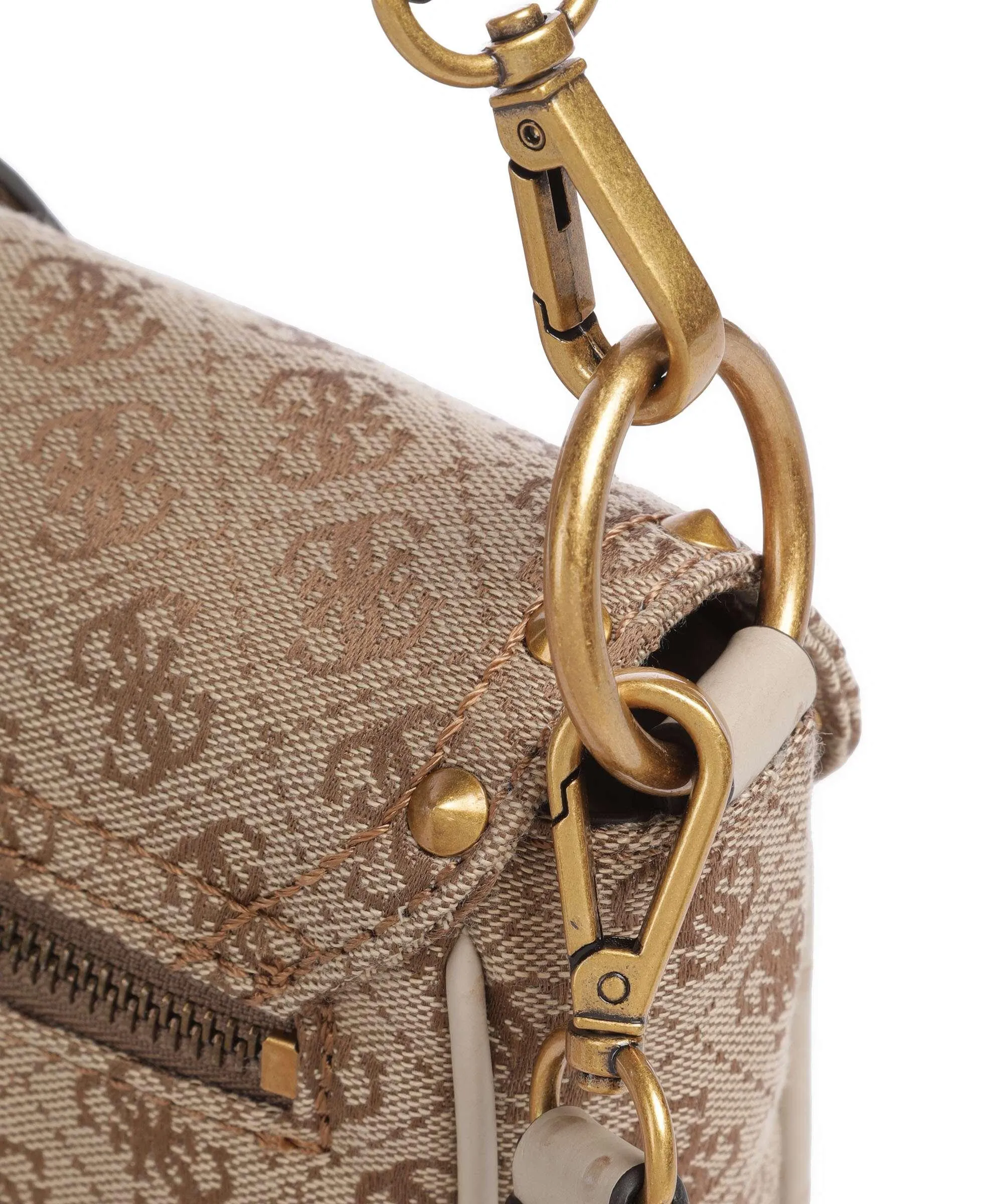  Guess Sardinia Borsa a spalla poliestere marrone chiaro  