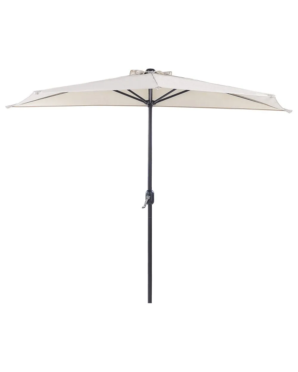Half-Round Garden Parasol 2.7m Beige GALATI