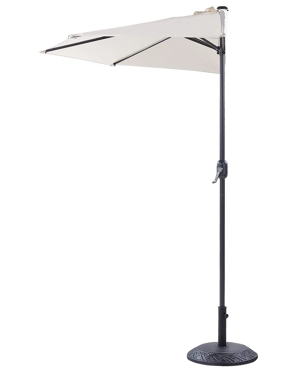 Half-Round Garden Parasol 2.7m Beige GALATI