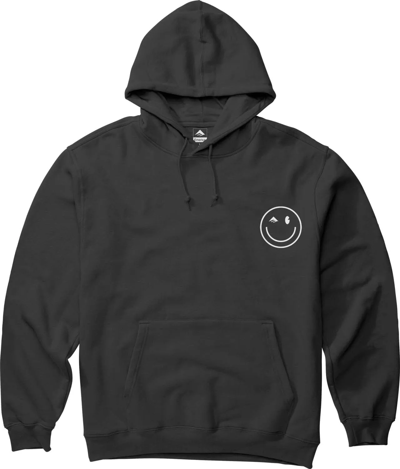 HAPPY FACE HOODIE - BLACK