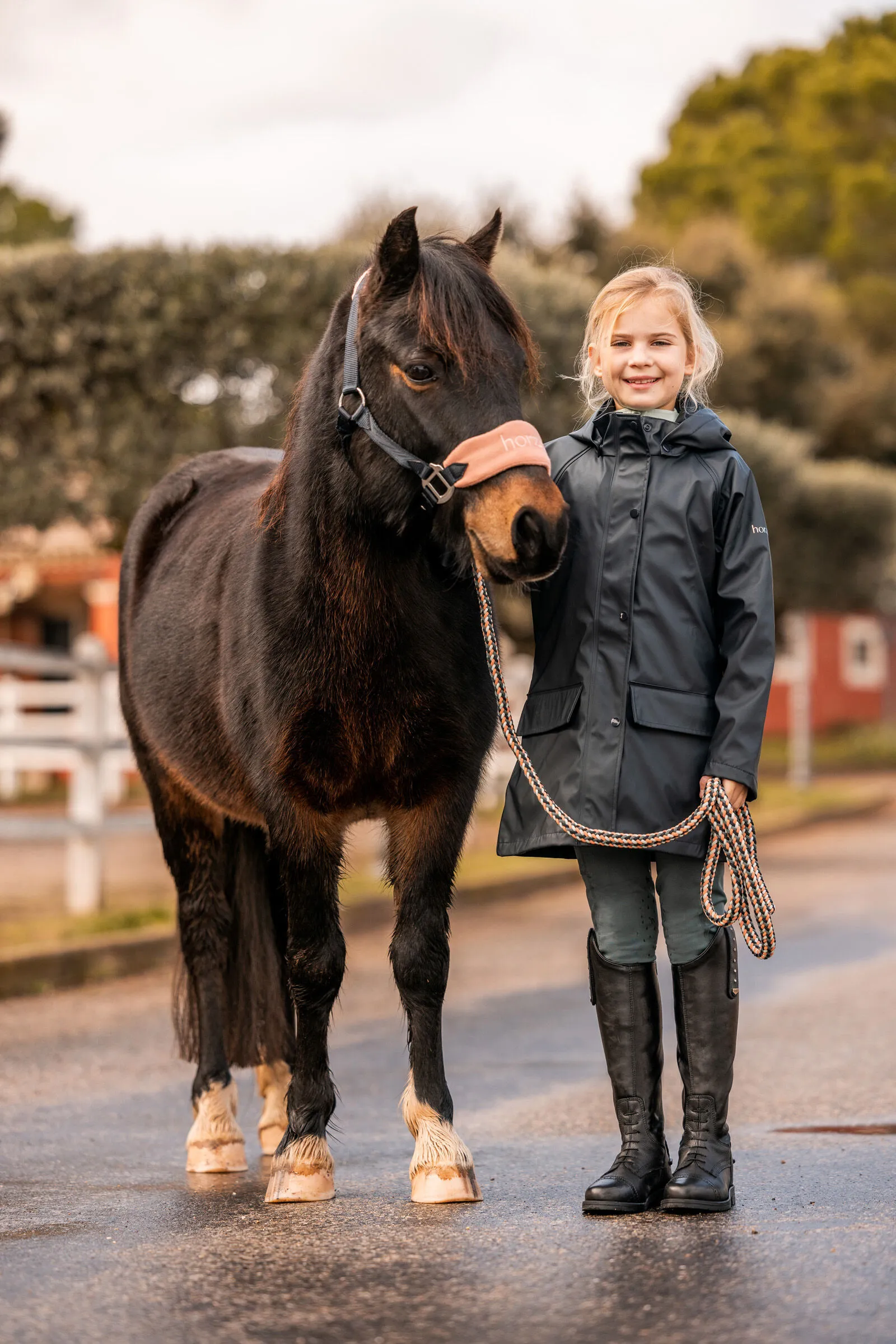 Horze Clara Giacca impermeabile da bambini