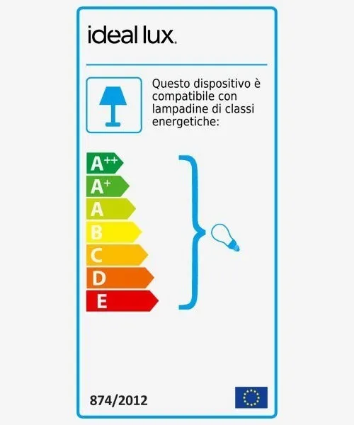 IDEAL-LUX Look AP2 Lampada da Parete LED 5 Colori