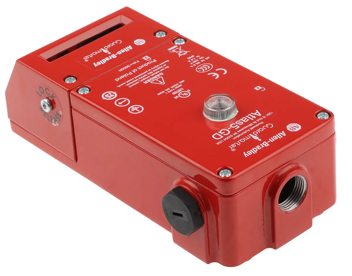 Interruttore di interblocco a solenoide Allen Bradley Guardmaster 440G-L, 230V ca/cc, IP65