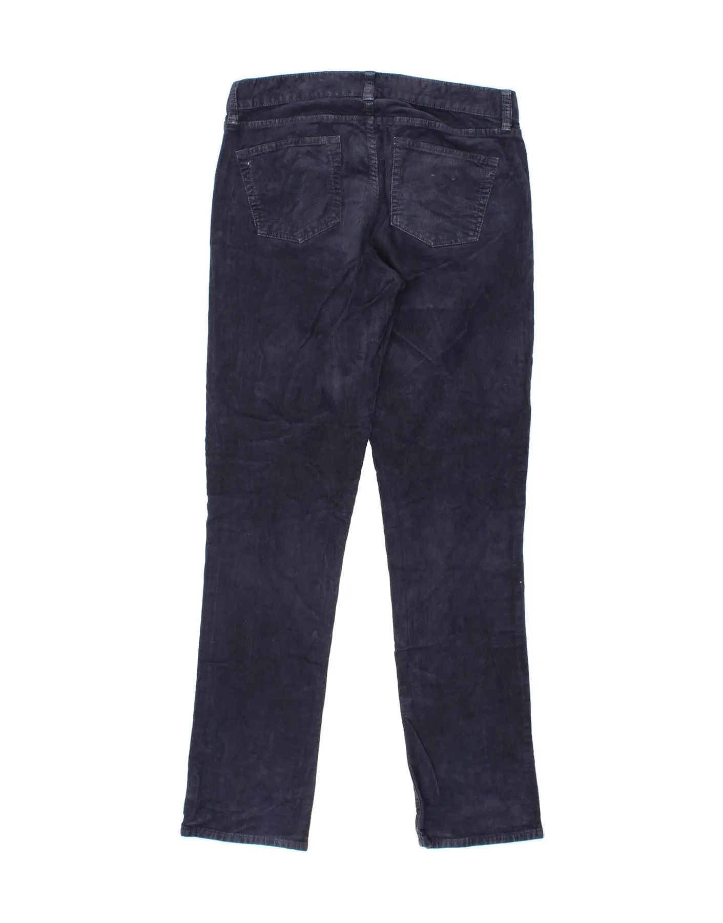 J. CREW Womens Matchstick Straight Corduroy Trousers  W26 L30 Navy Blue