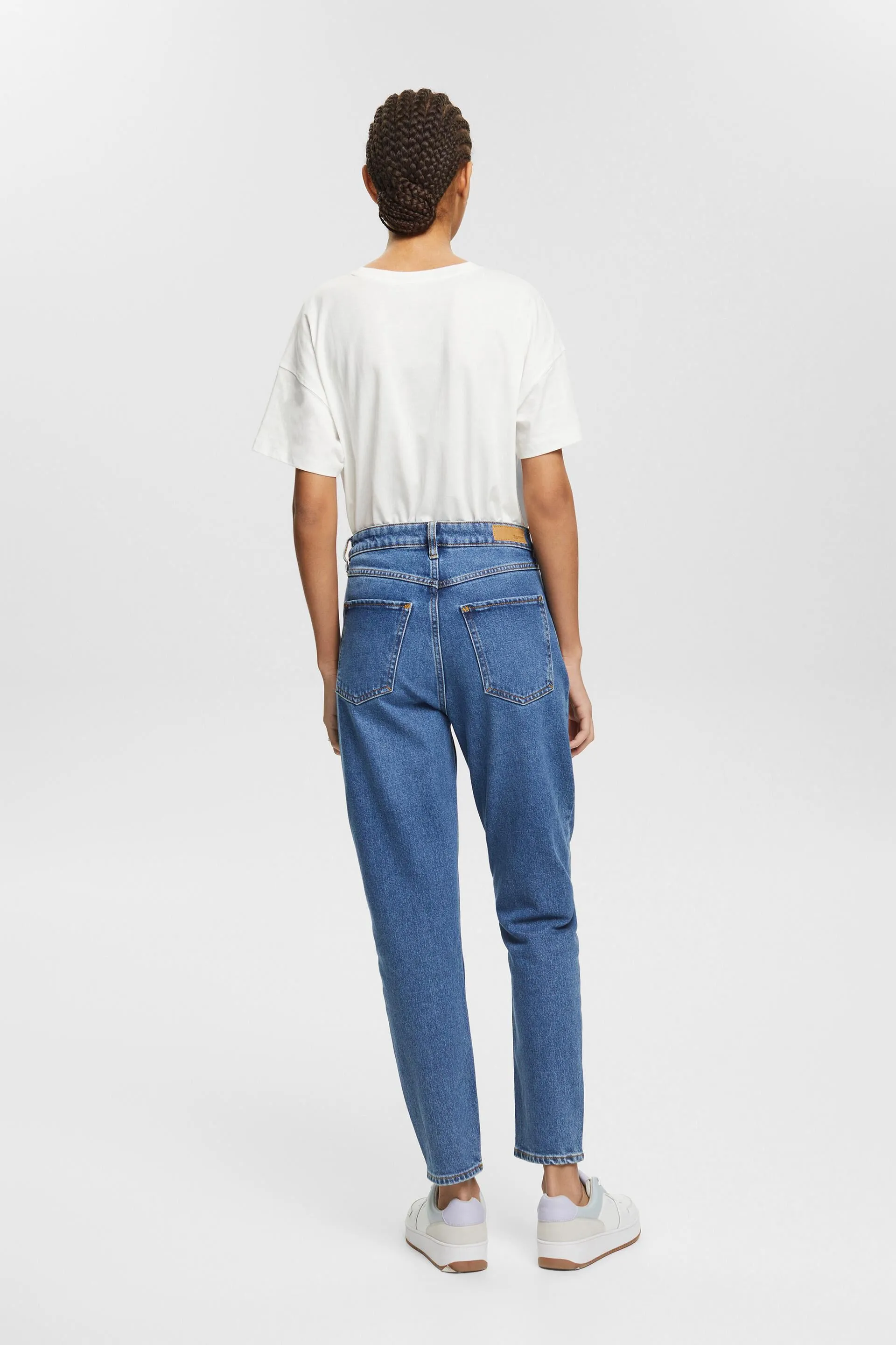 Jeans dritti a vita alta