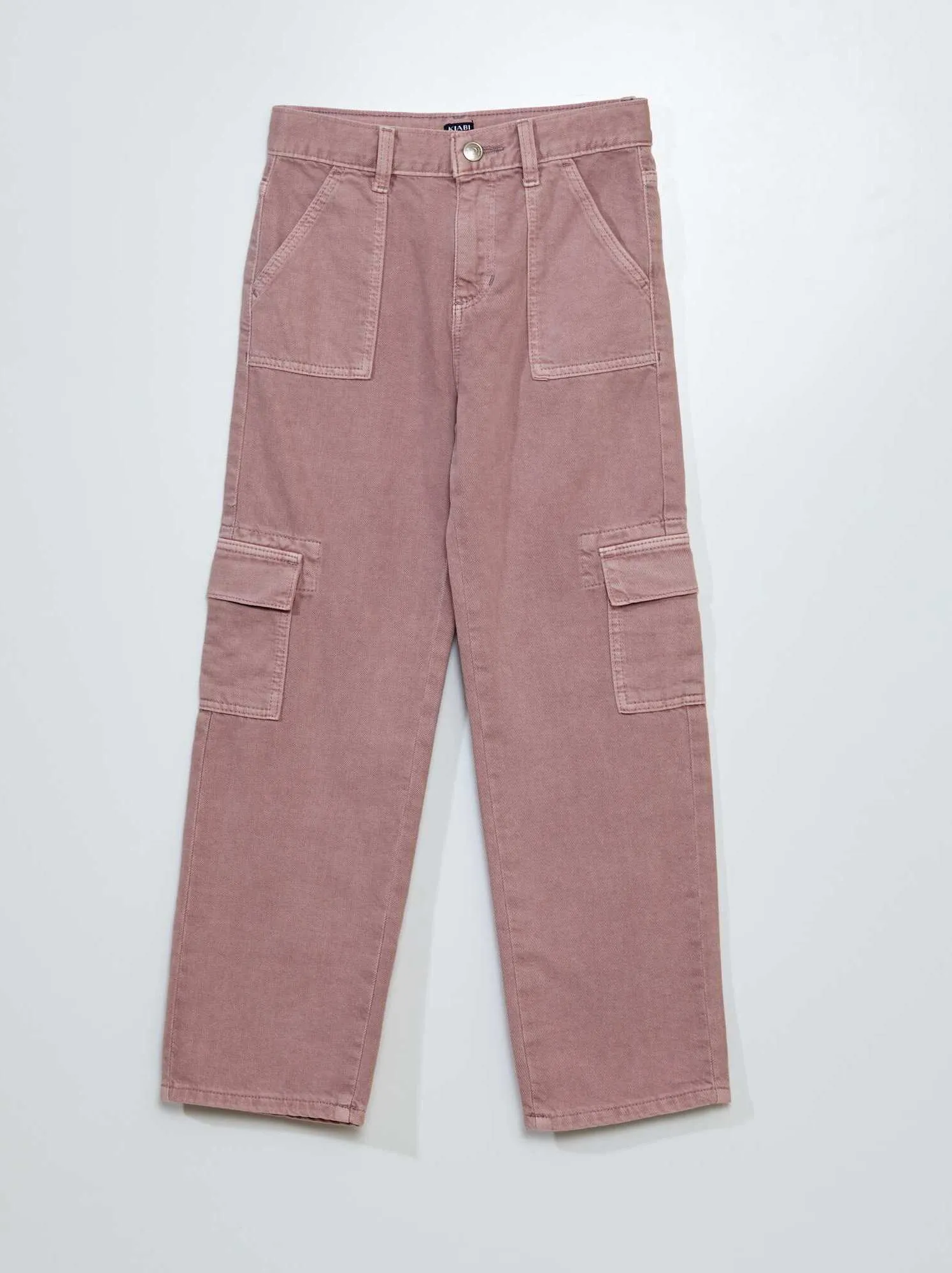 Jeans larghi con tasche laterali - VIOLA
