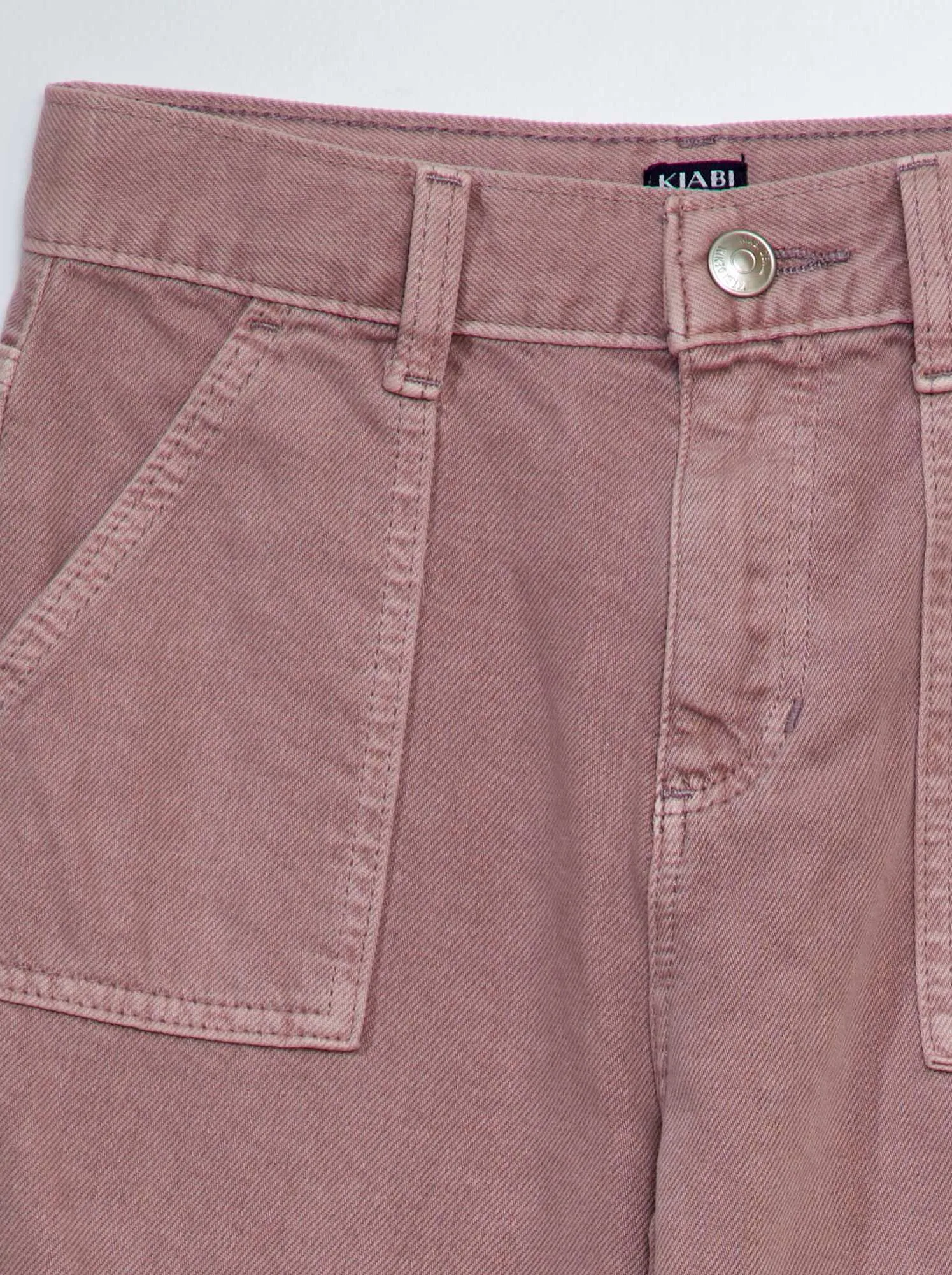 Jeans larghi con tasche laterali - VIOLA