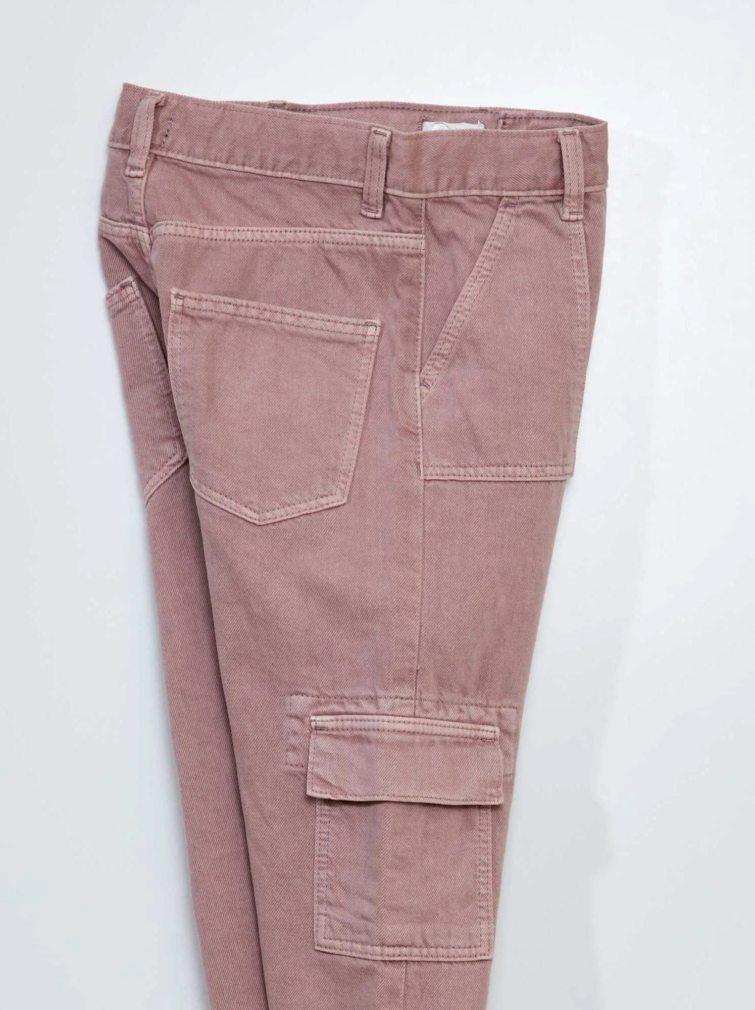 Jeans larghi con tasche laterali - VIOLA