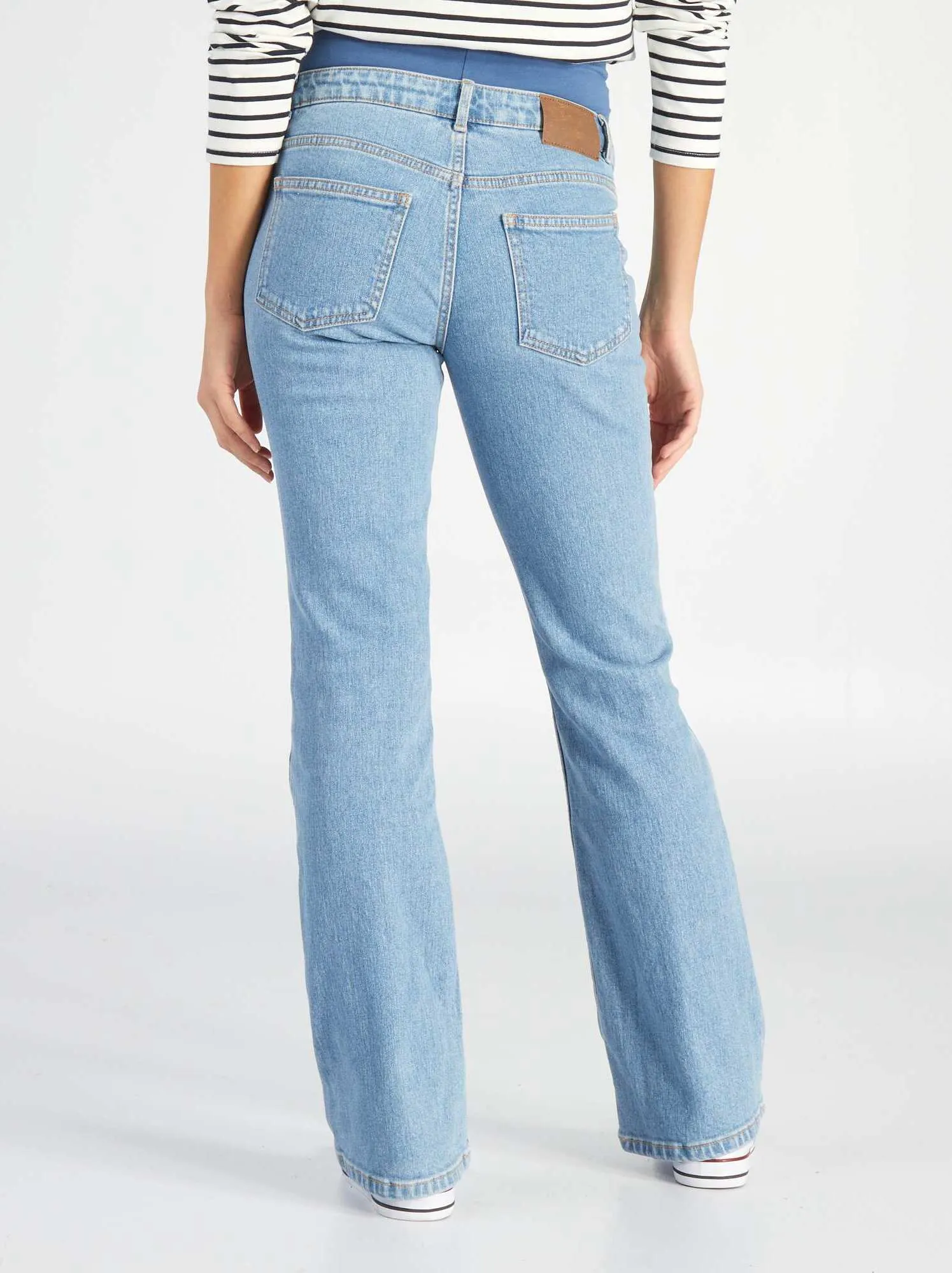 Jeans premaman taglio flare - BLU