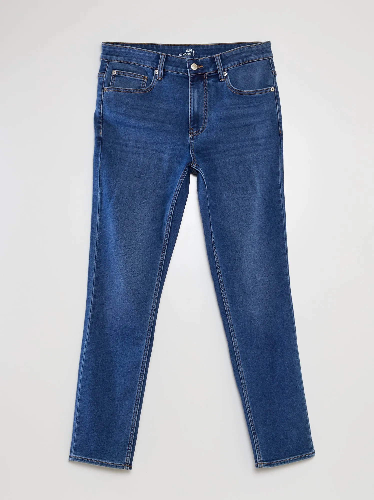 Jeans slim stretch - L32 - BLU