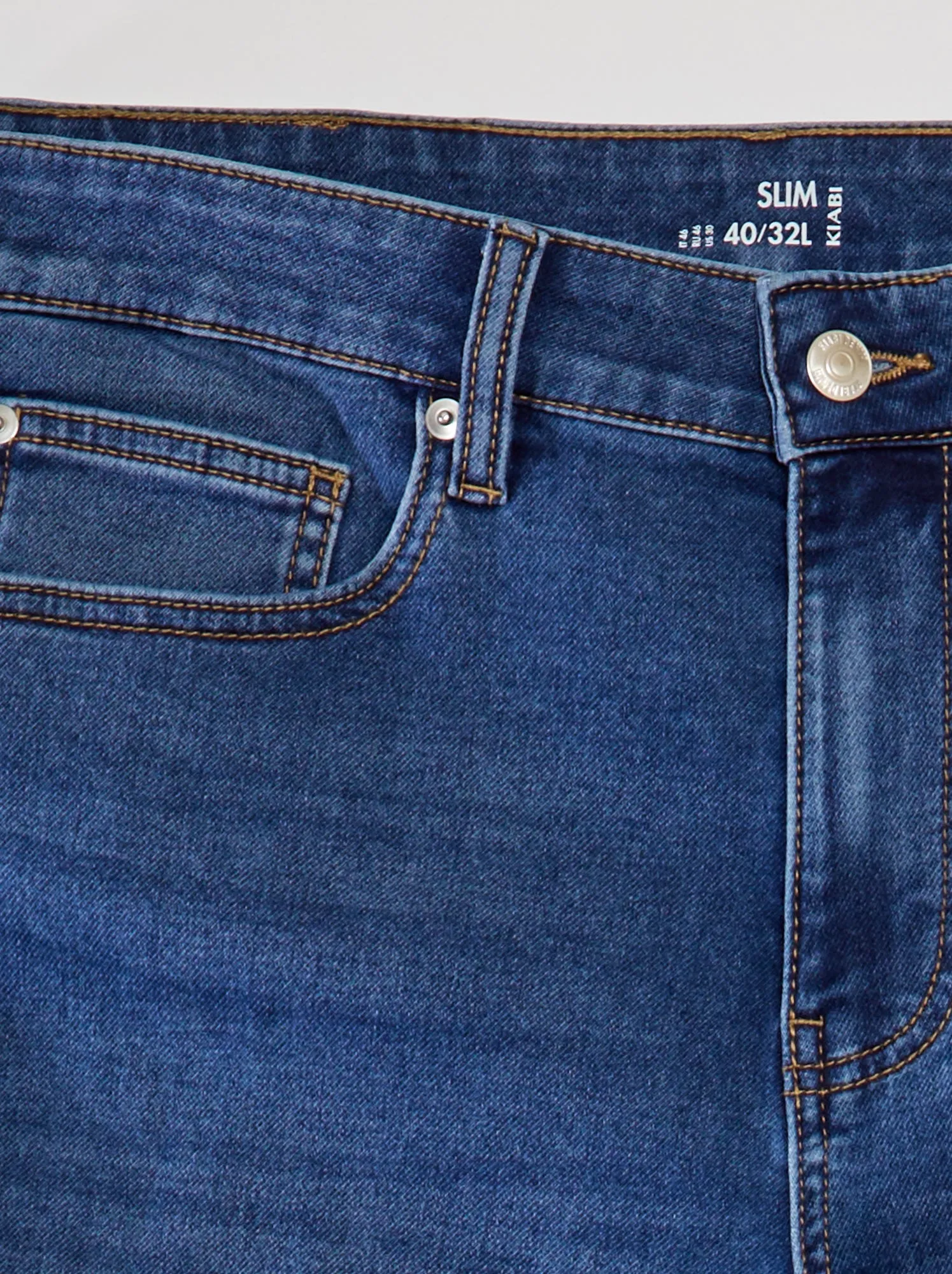 Jeans slim stretch - L32 - BLU