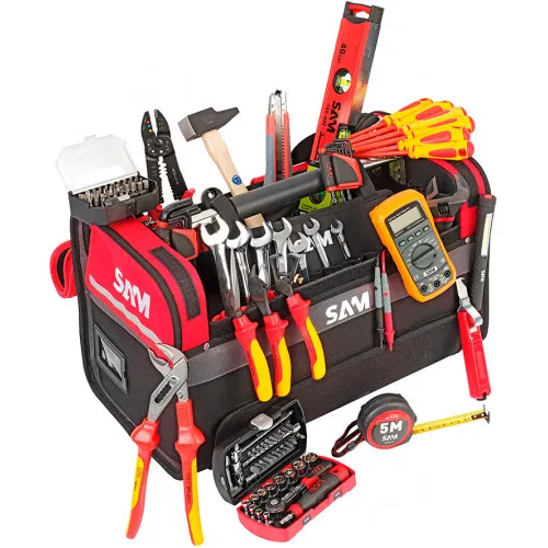 Kit di utensili per Utensile per elettricista SAM, 125 pezzi, isolati VDE/1000V