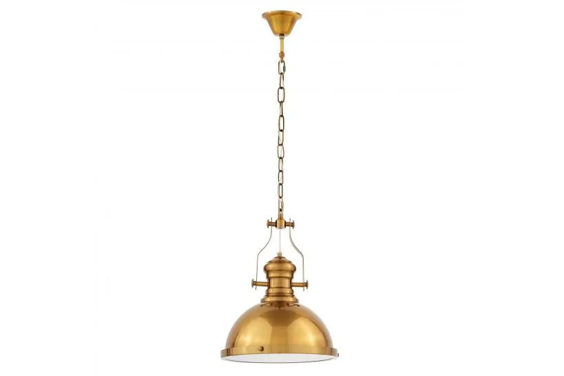 Lampadario a sospensione stile industriale Ettore Ottone