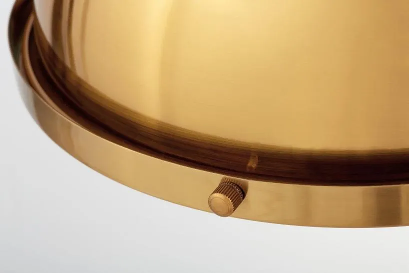 Lampadario a sospensione stile industriale Ettore Ottone