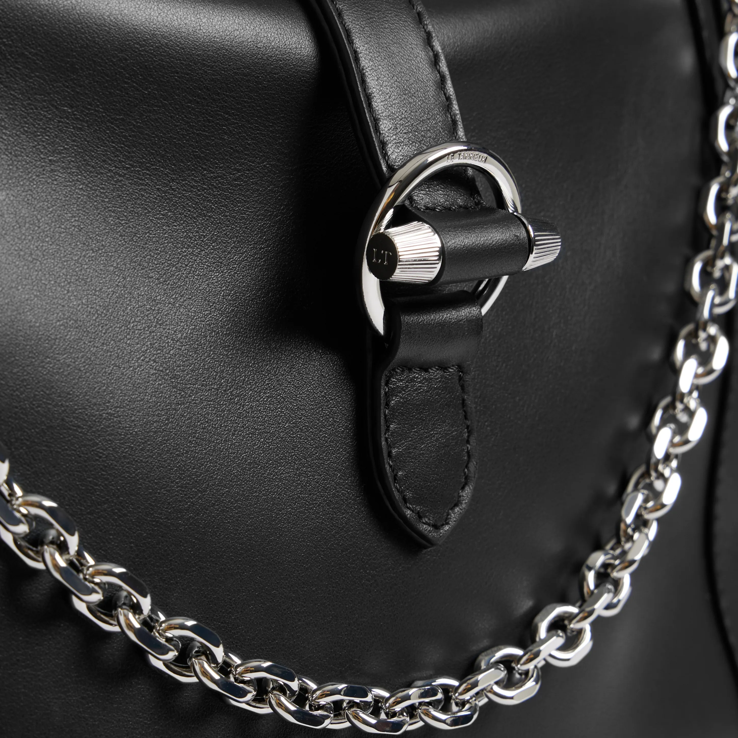  LE TANNEUR   PIA - Borsa a bandoliera in pelle | Nero