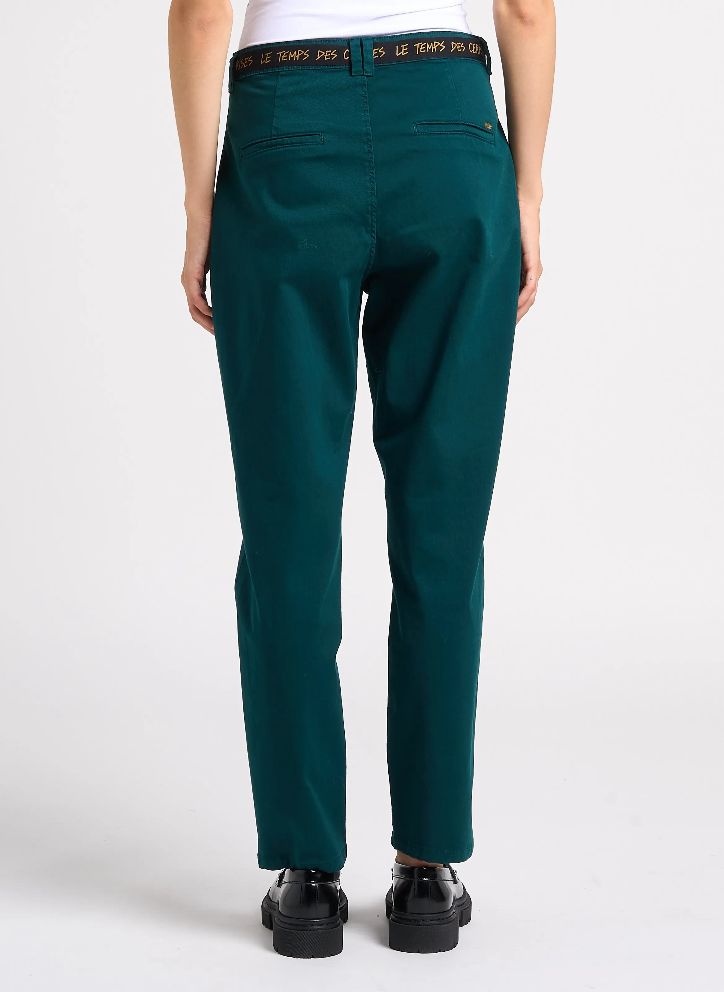  LE TEMPS DES CERISES   ERLE - Pantaloni chino in misto cotone | Blu