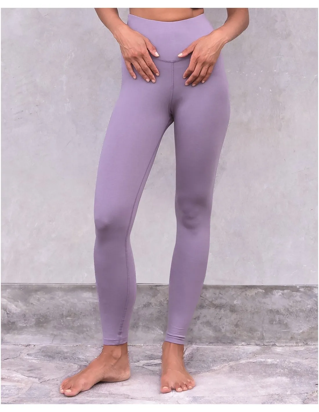 LEGGINGS BASIC YOGA IN COTONE BIOLOGICO "ANNA"