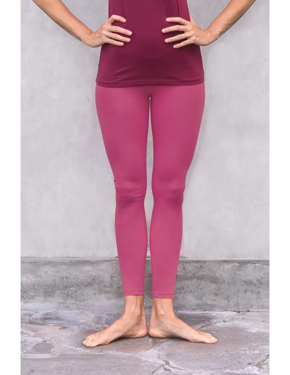 LEGGINGS BASIC YOGA IN COTONE BIOLOGICO "ANNA"