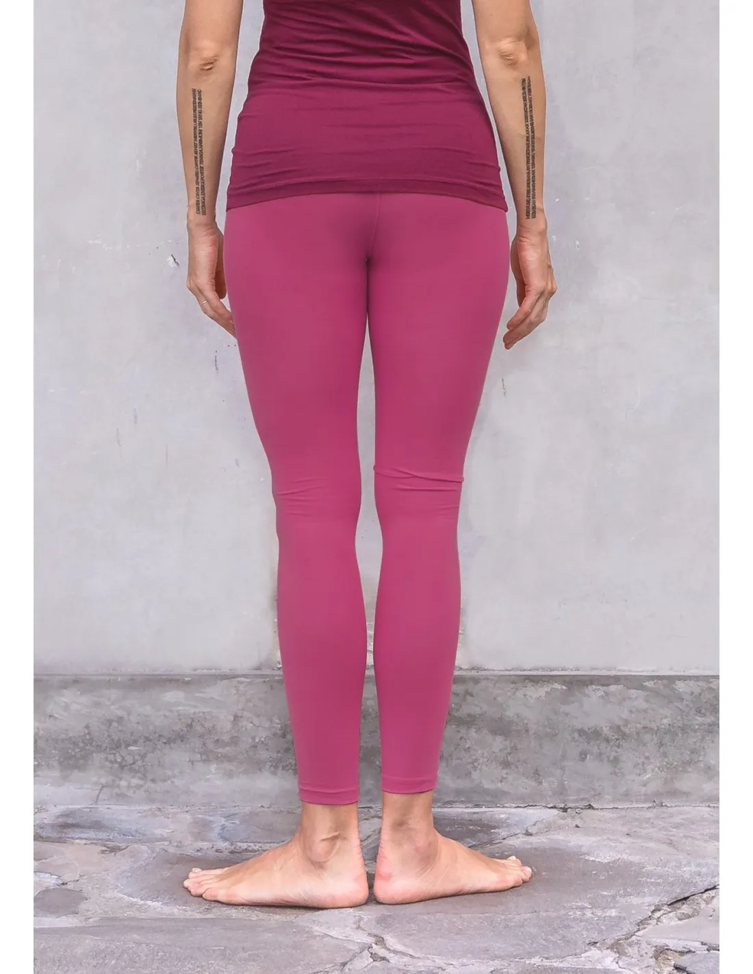 LEGGINGS BASIC YOGA IN COTONE BIOLOGICO "ANNA"