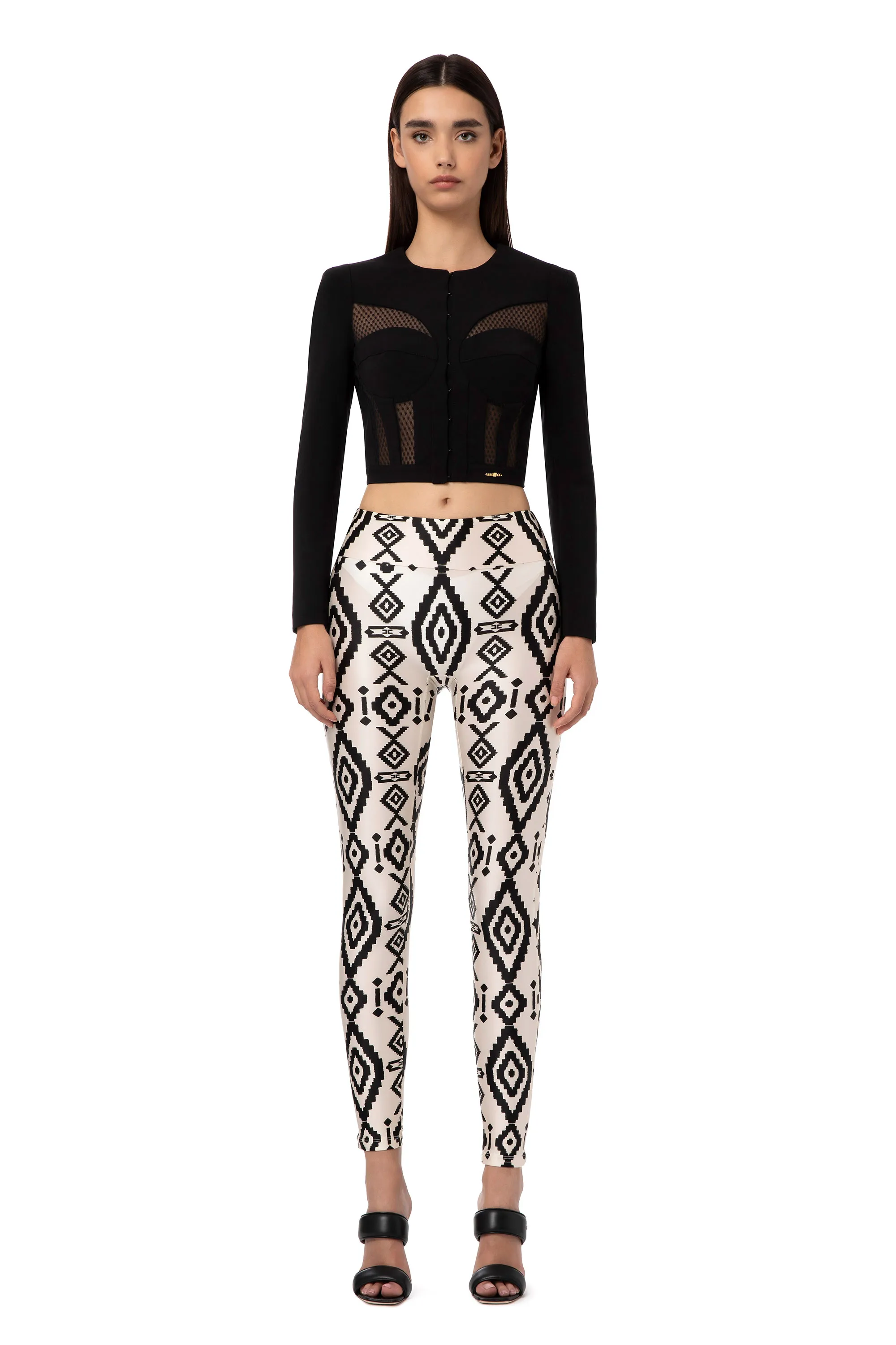 Leggings in lycra stampato