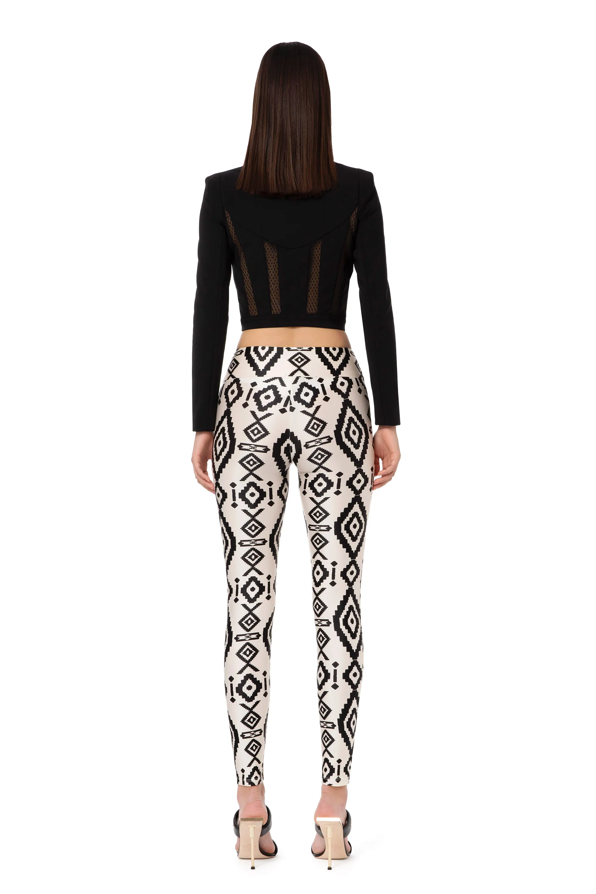 Leggings in lycra stampato