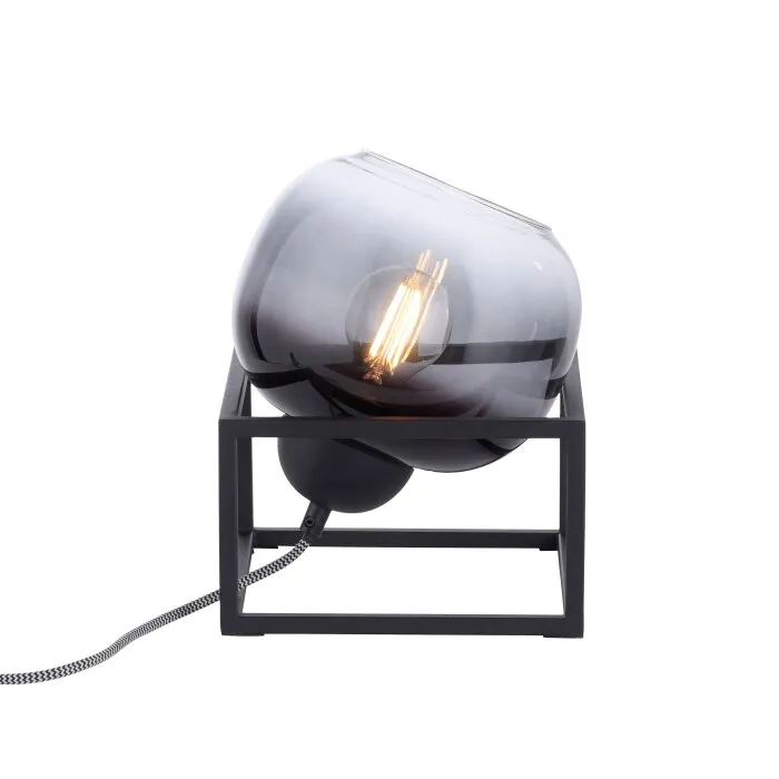 Leuchten-Direkt ZEA Lampada da tavolo Nero, 1-Luce