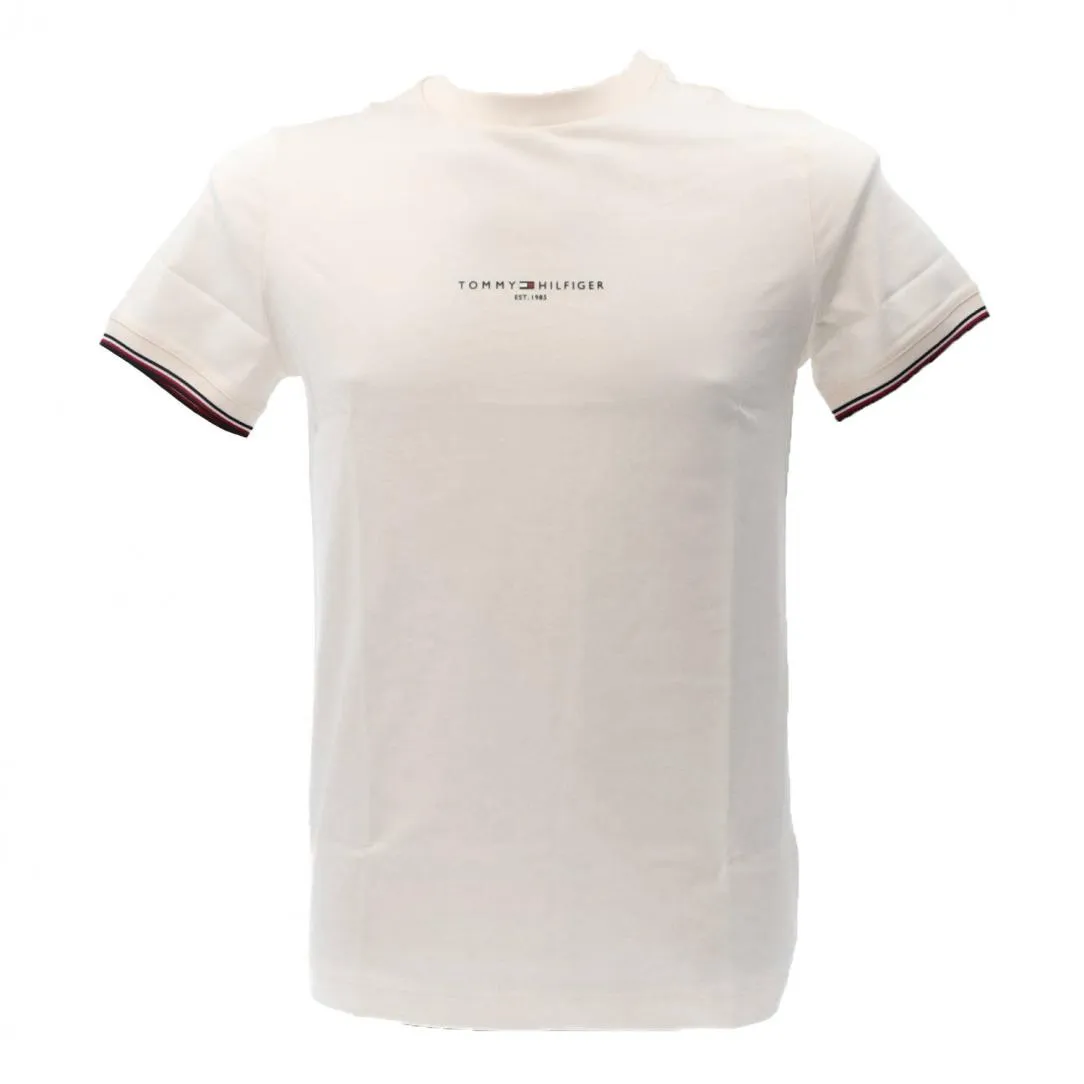 LOGO TIPPED TEE 32584 Beige Panna