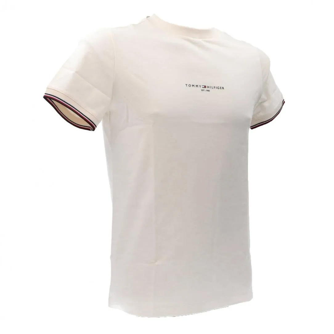 LOGO TIPPED TEE 32584 Beige Panna