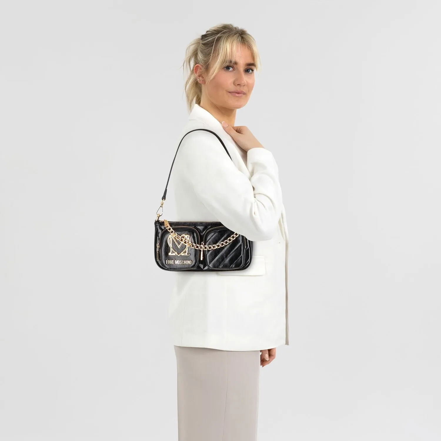 Love Moschino City Pockets Borsa a tracolla 25 cm