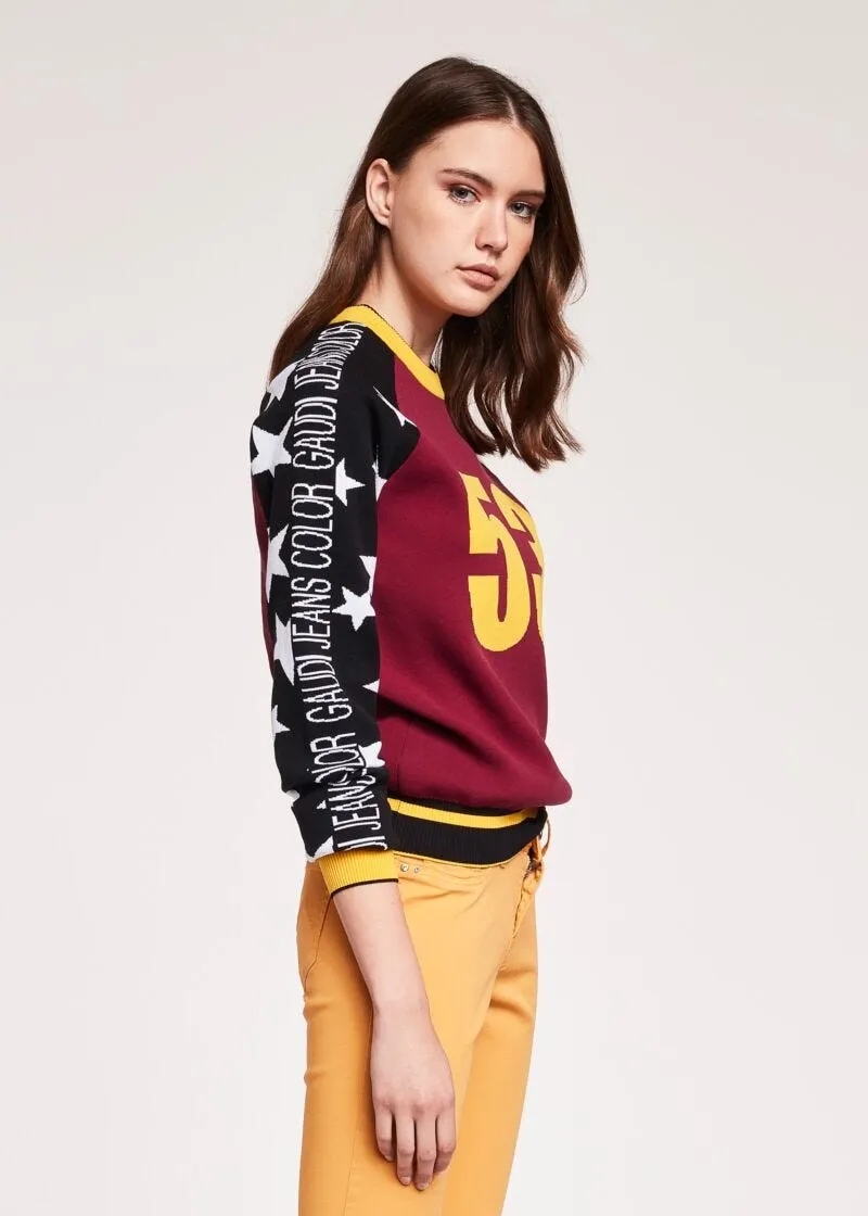 Maglia con maniche raglan