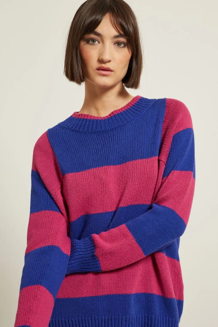 Maglia con motivo a intarsio
