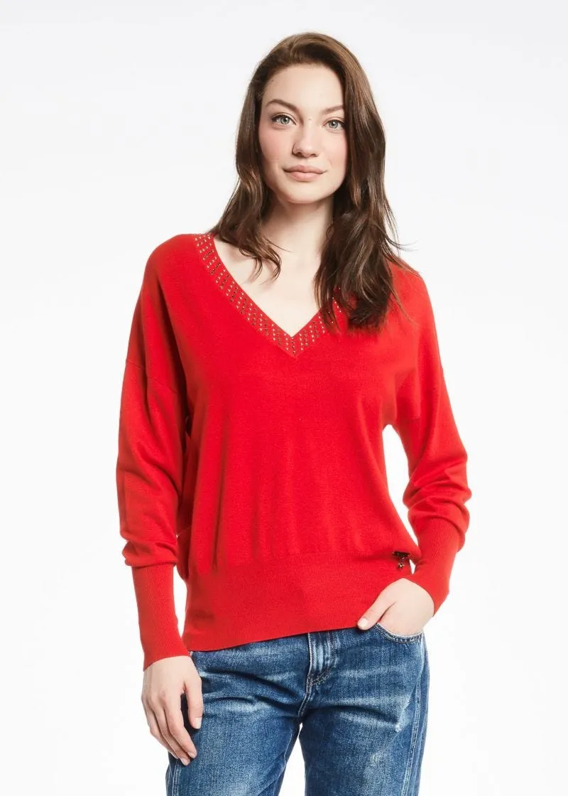 Maglia con scollo a V