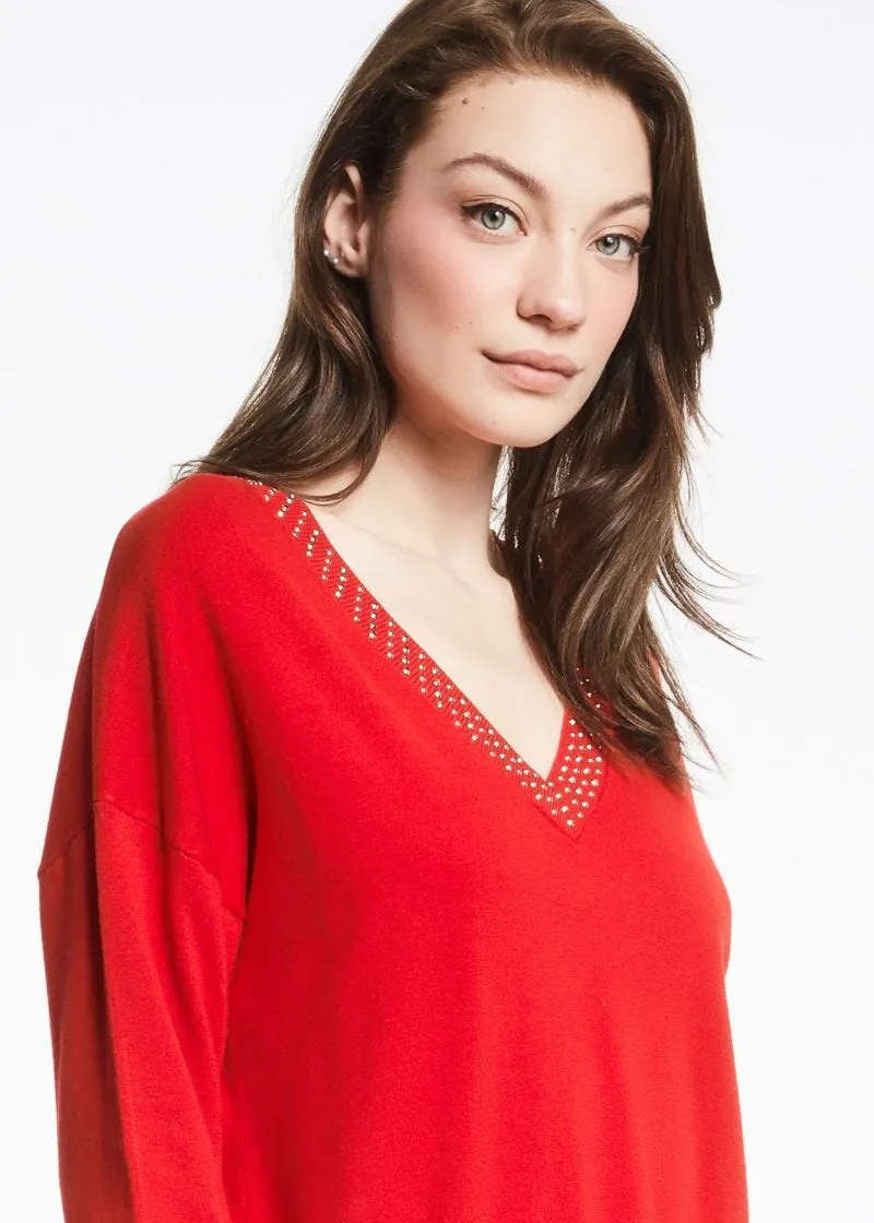 Maglia con scollo a V
