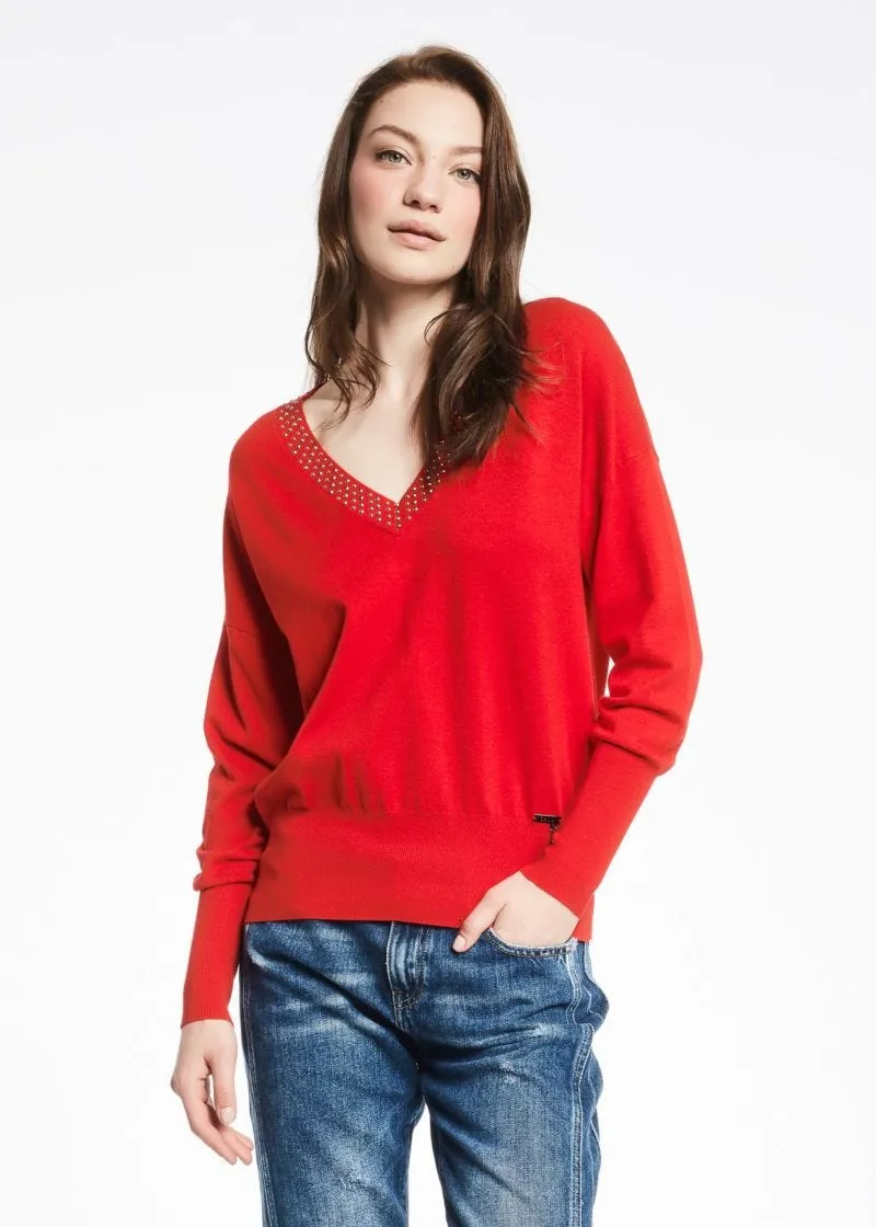 Maglia con scollo a V