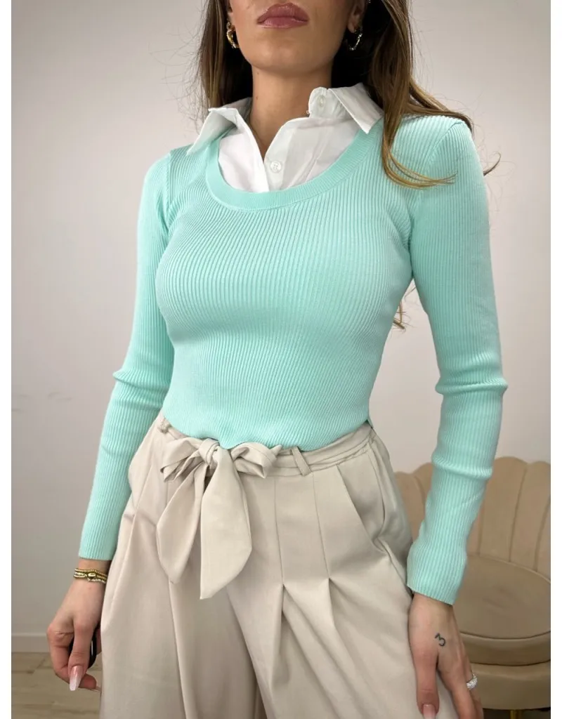 MAGLIA GREIS VERDE