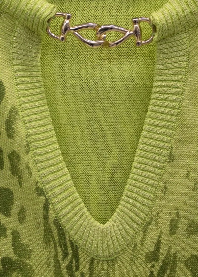 Maglia in filato con stampa
