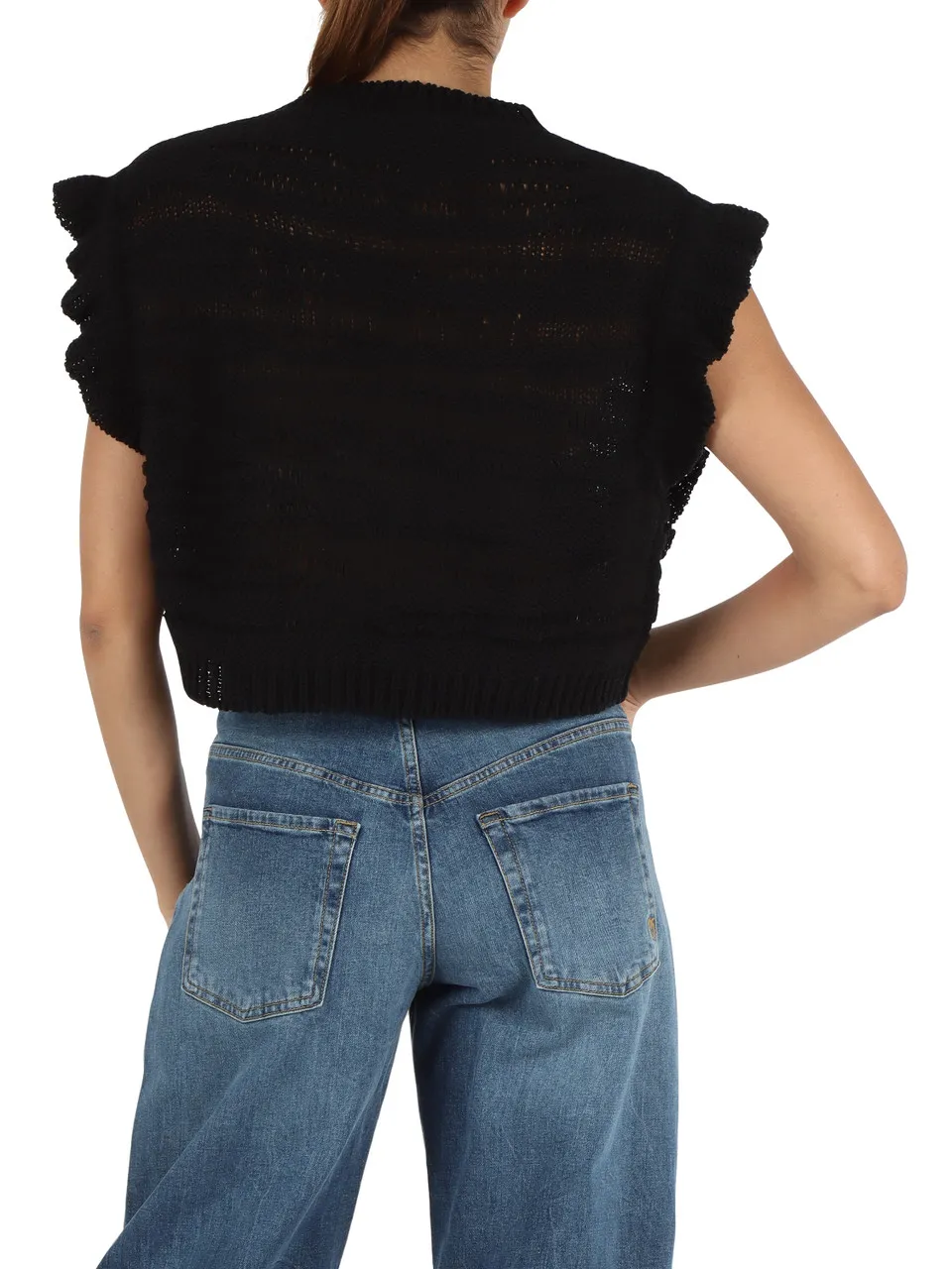 Maglia in misto cotone e viscosa GINESTRA