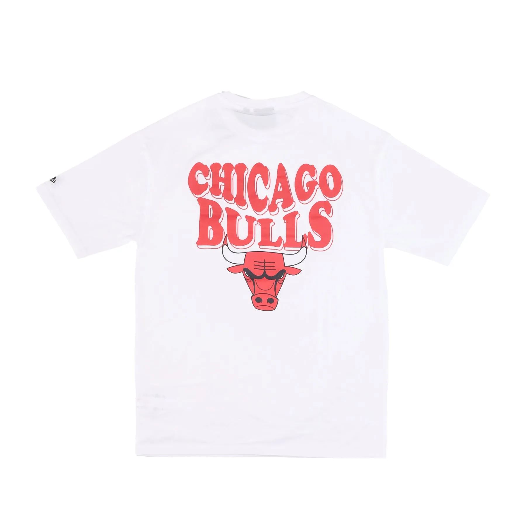 Maglietta Uomo Nba Script Oversize Tee Chibul White/front Door Red